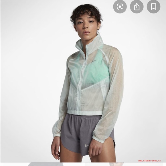 Nike Jackets & Blazers - Nike Standard Fit Reflective Jacket Light Blue